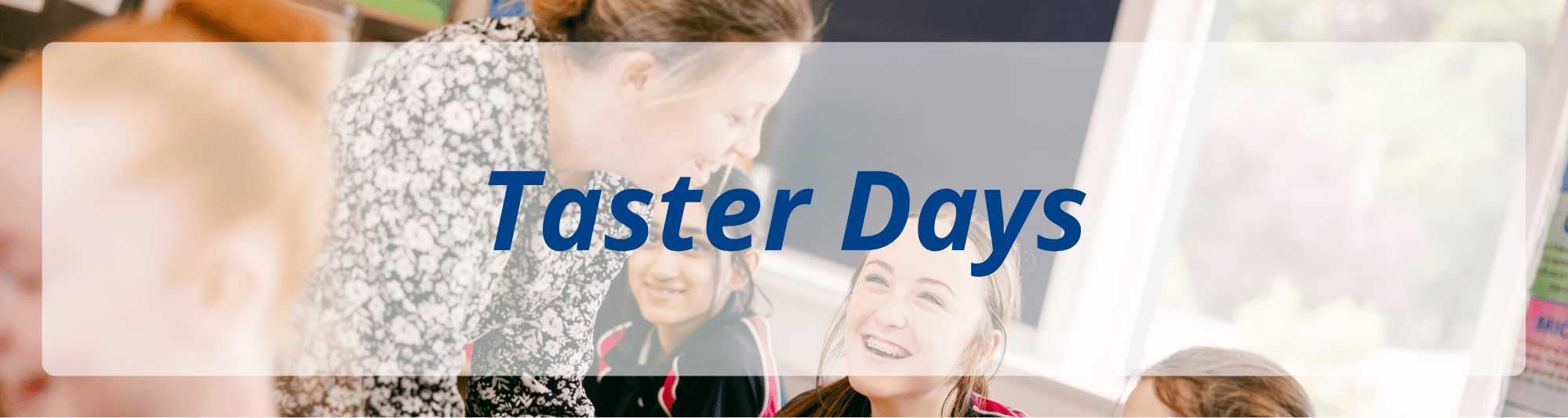 Taster Days_Banner Taster Days_Banner